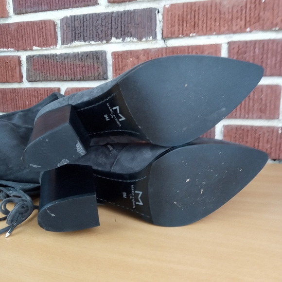 NWT Marc Fisher Ltd. 'Arletta' Over-the-Knee Pointy Toe Boots in Charcoal Grey - Picture 11 of 11